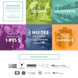 Concours « Escapade de filles à Saint-Hyacinthe » &#8211; TERMINÉ